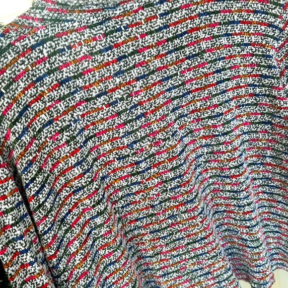 FDJ French Dressing Jeans Colorful Striped Soft Knit Top Cowl Neck Multicolored - Picture 11 of 12